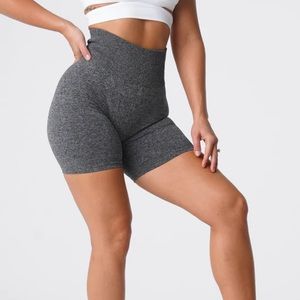 NVGTN Black Speckled Scrunch Seamless Shorts
